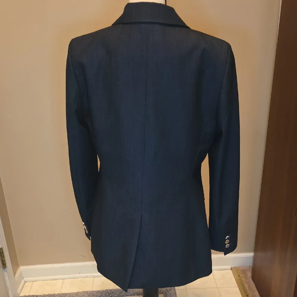 Calvin Klein Women's One-Button Notched-Collar Blazer - Picture 4 of 4